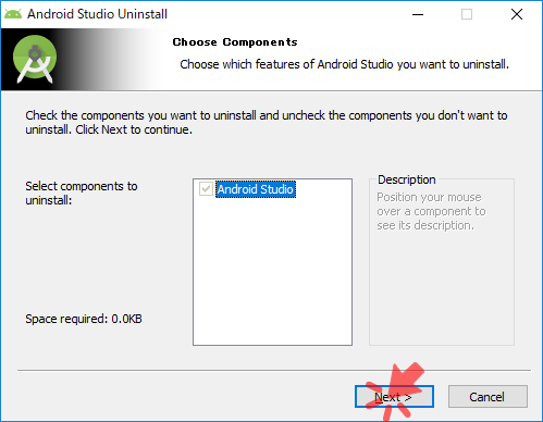 Android Studio Uninstall（1/5）